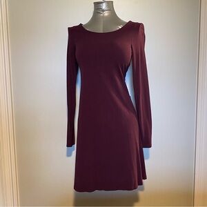 EXPRESS Sm. long sleeve purple dress